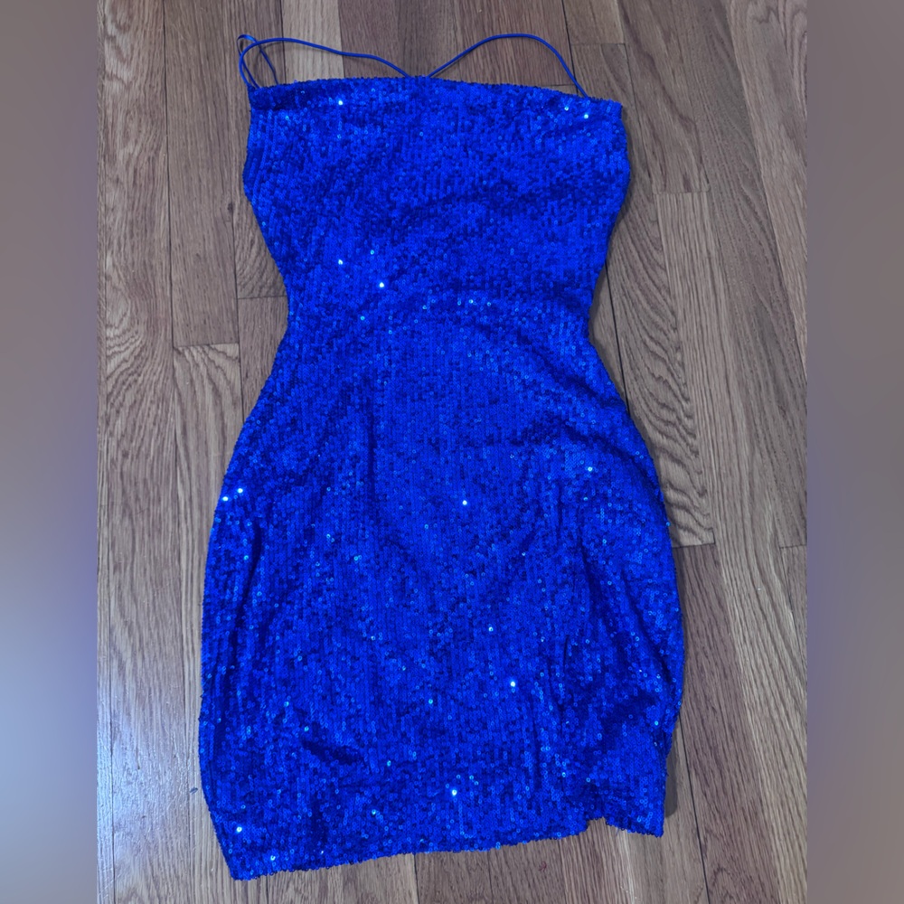 Windsor Royal Blue Sequin Dress